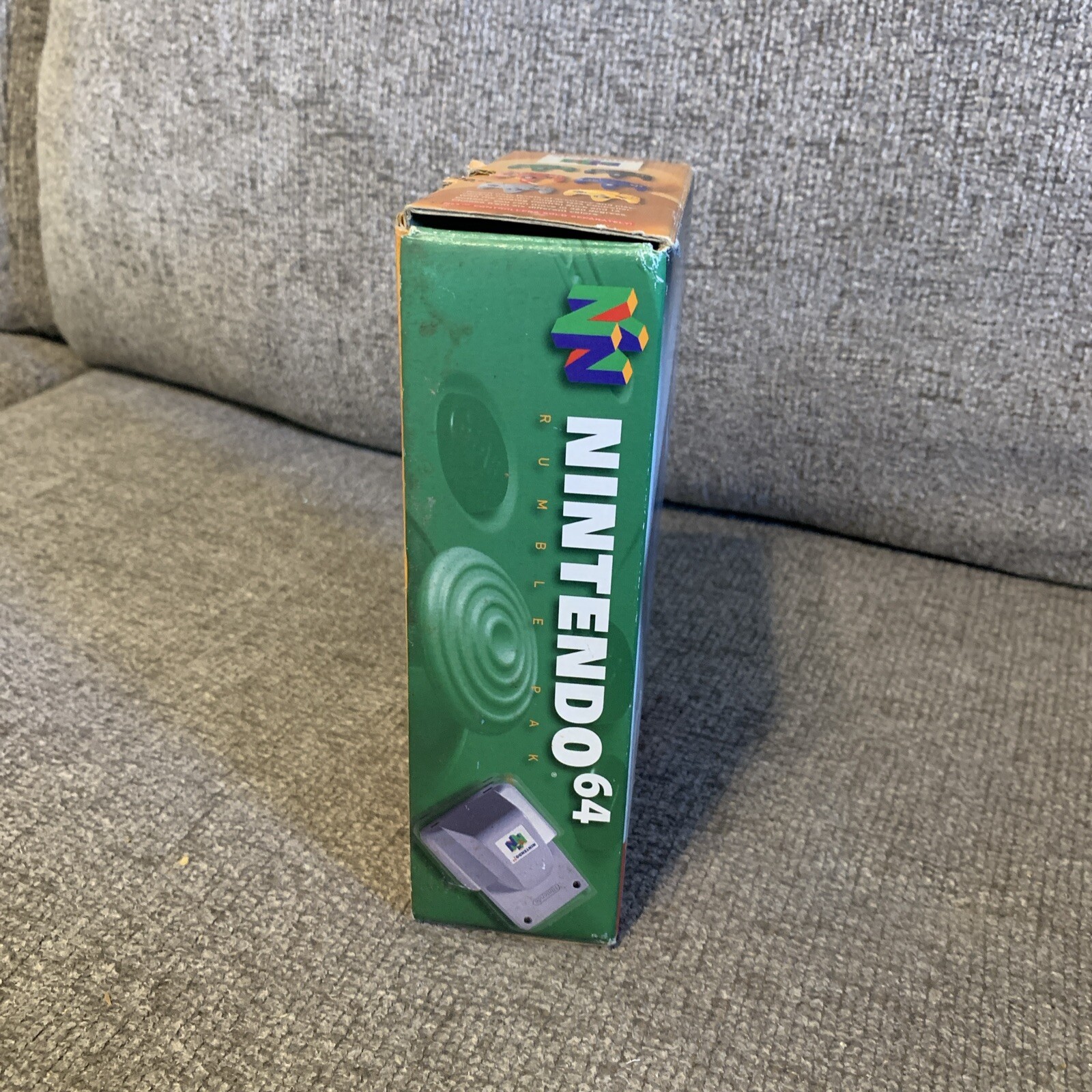 Nintendo 64 N64 Rumble Pak (1997) BOX ONLY! NO INSERTS READ!