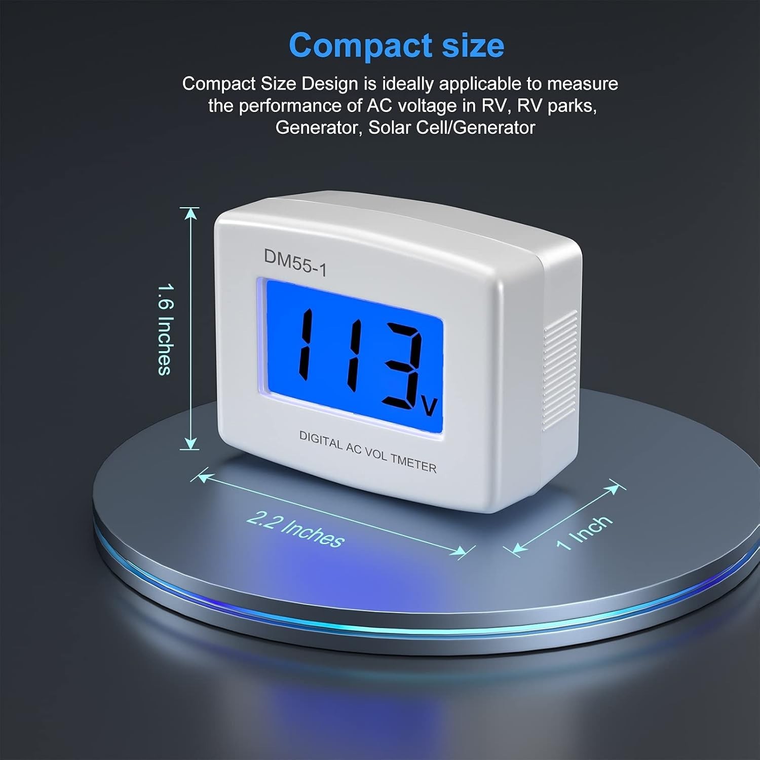 Precision 80-300V Digital Voltmeter with Adjustable Settings for Safe Appliances