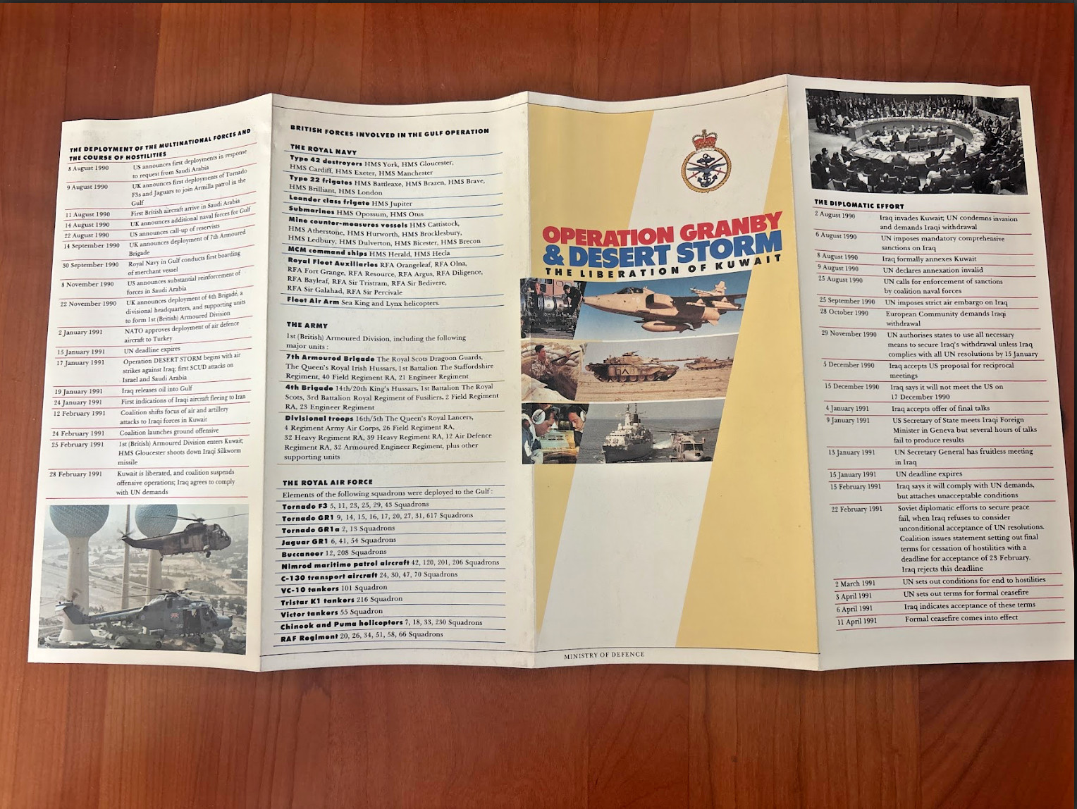FREE SHIP!  1990-1991 Operation Granby & Desert Storm The Liberation of Kuwait