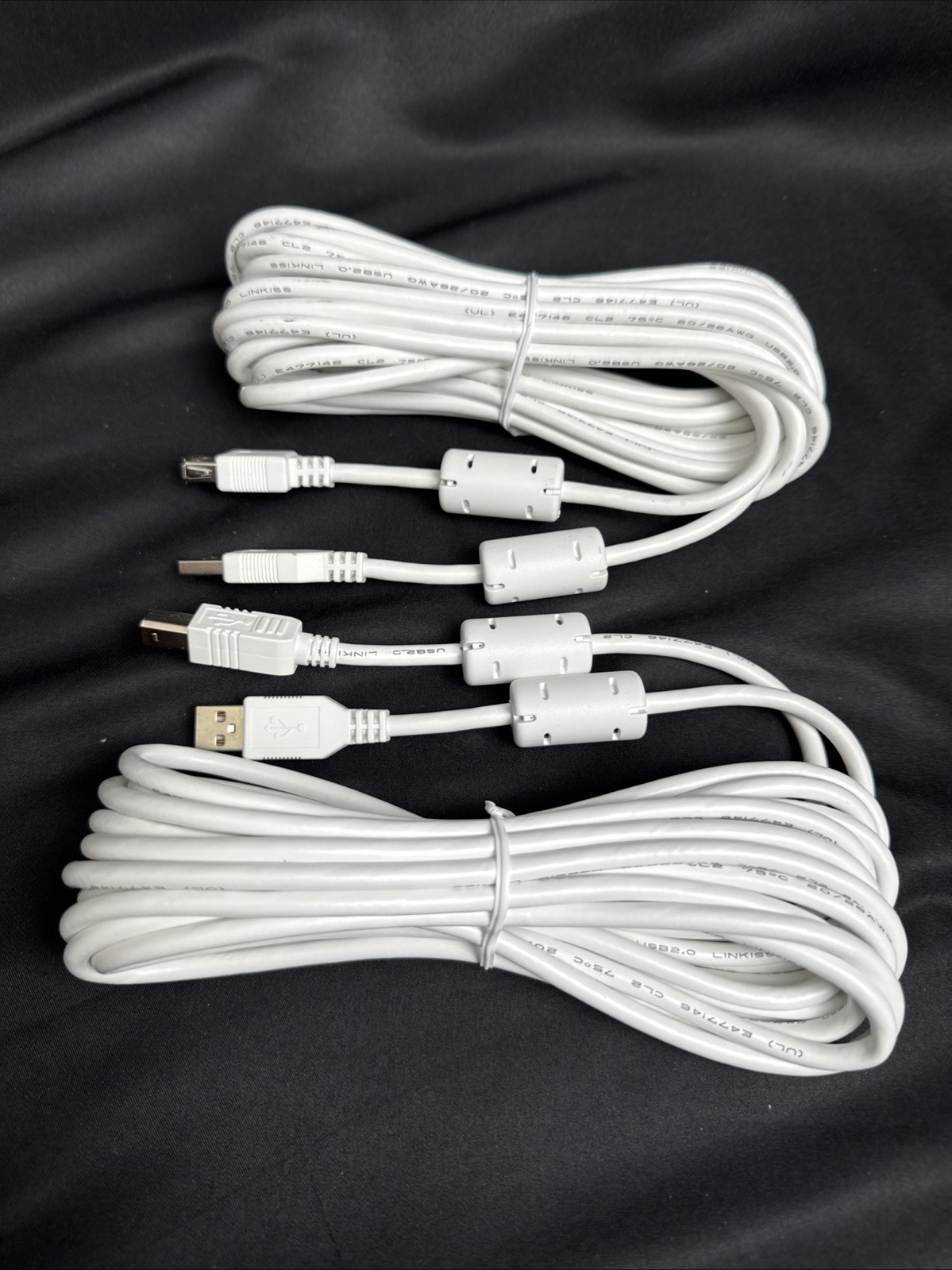 Epson BrightLink Projector USB Touchscreen Cables 20ft Extension + Printer USB