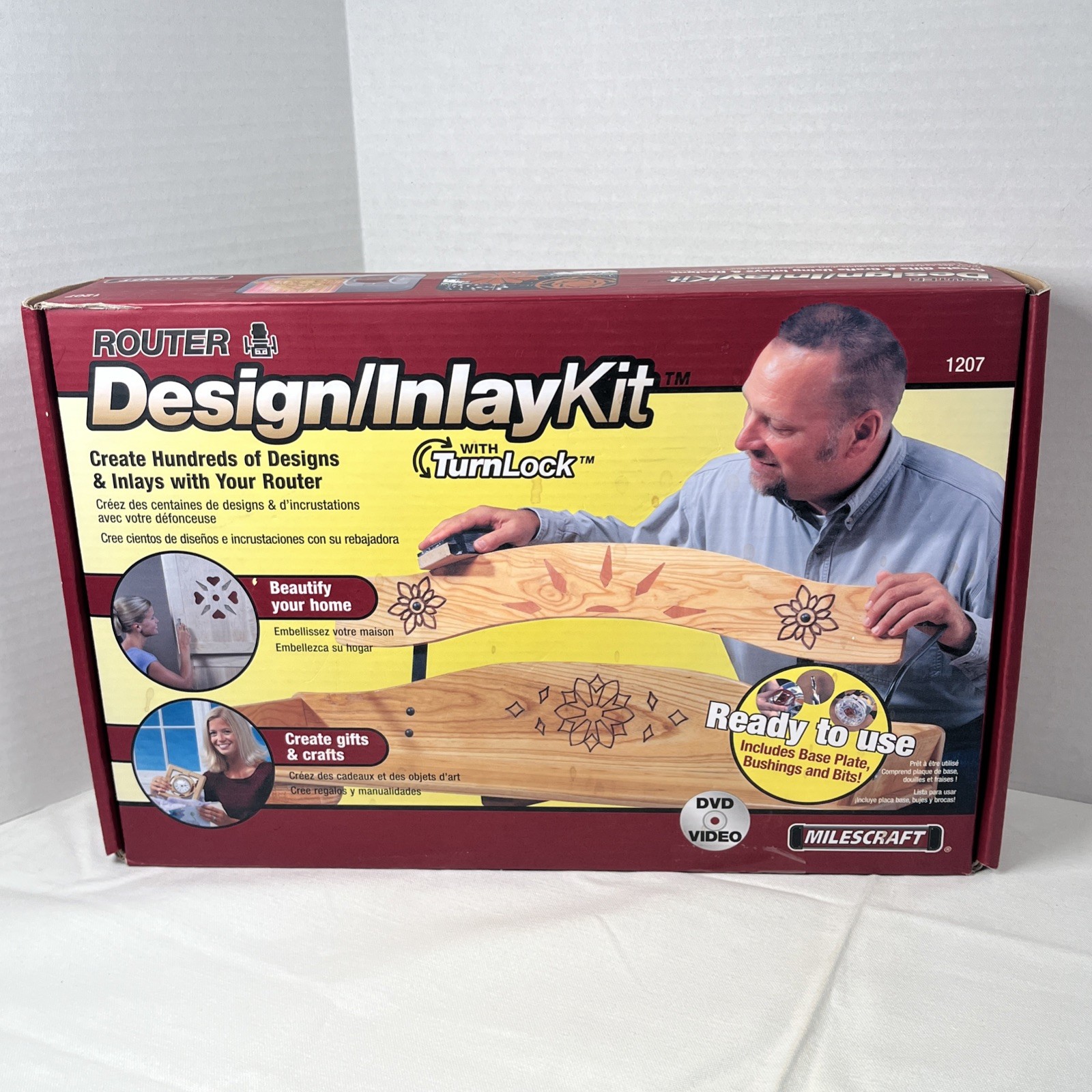 Milescraft 1207 Design/Inlay Kit Router Template Jig Never Used Open Box