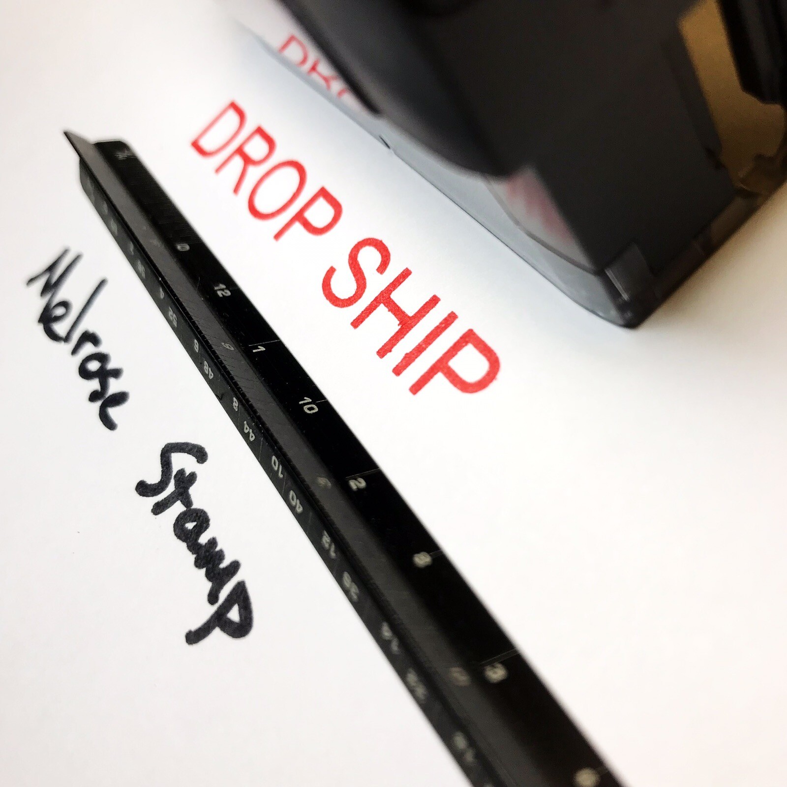 Drop Ship Rubber Stamp Red Ink Self Inking Ideal 4913