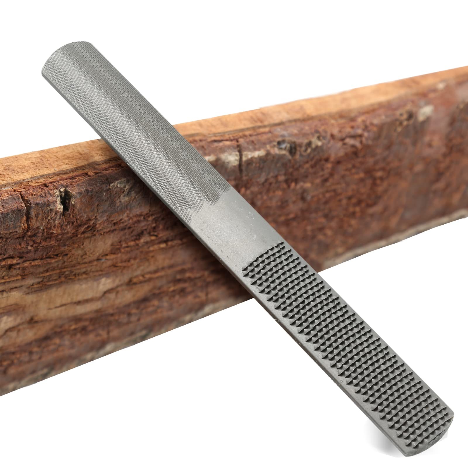 Litoexpe 4 Way Wood Rasp File, 8 Inch Premium Grade High Carbon Hand Silver