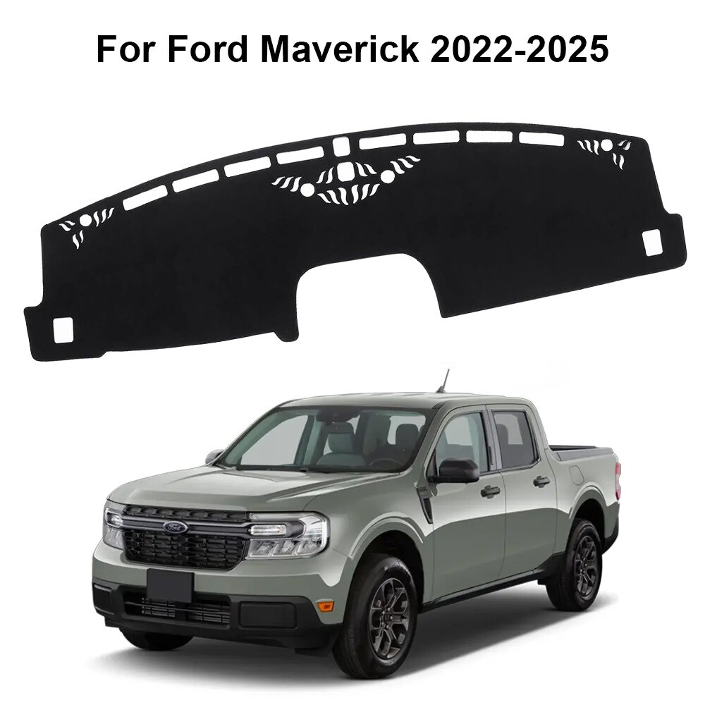 Anti-Slip For 2022-2026 Ford Maverick Car Dashboard Pad Dash Cover Mat Pad Black