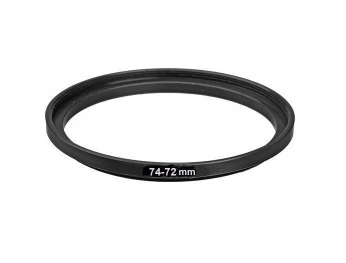 Bower 74mm-72mm Step Down Metal Ring Adapter (74-72mm)