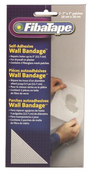 NEW FIBATAPE FDW6570-U PK (2) DRYWALL WALL PEEL STICK REPAIR PATCHES 7X7 6457576