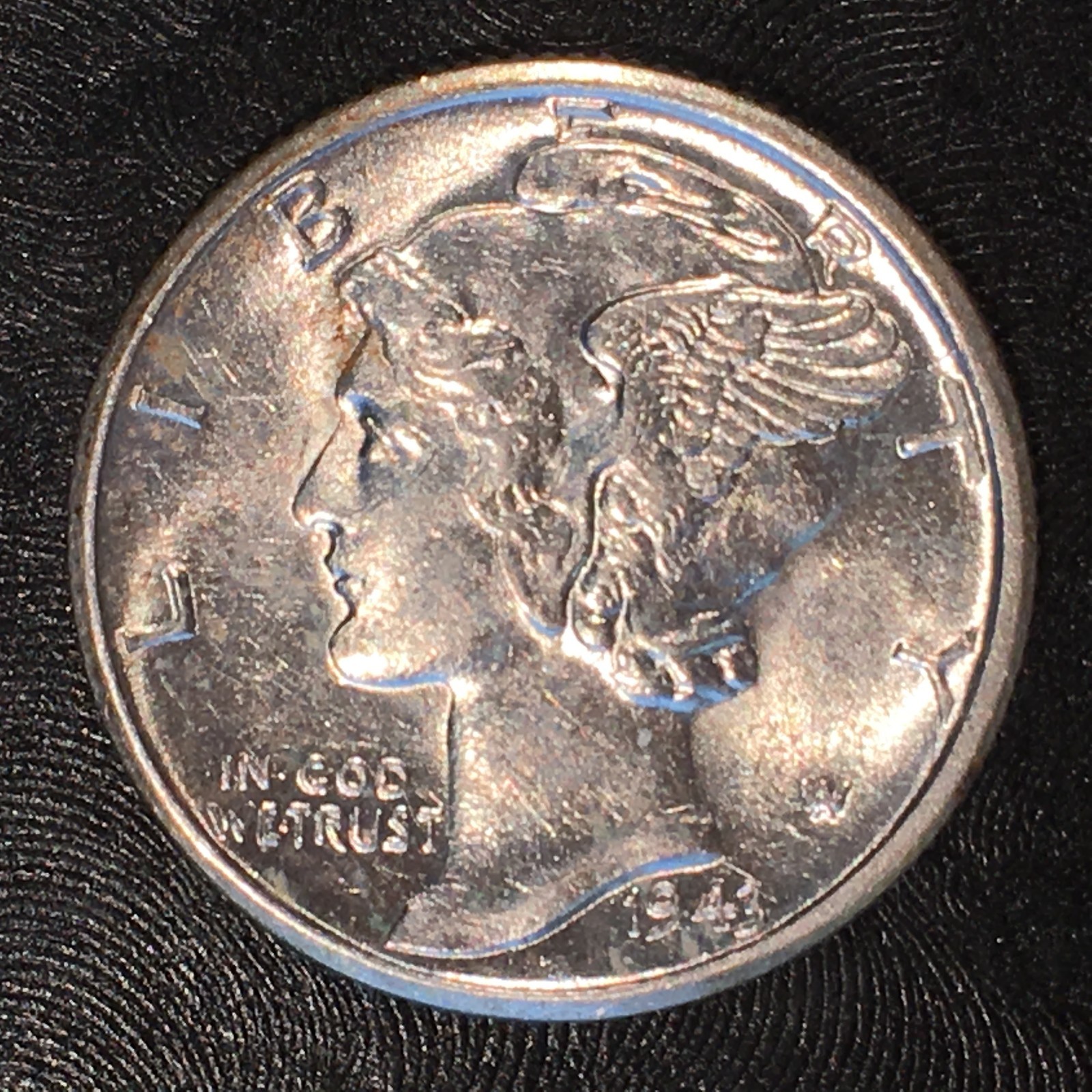 1943-D Mercury Dime - Nice Uncirculated - High Quality Scans #G558