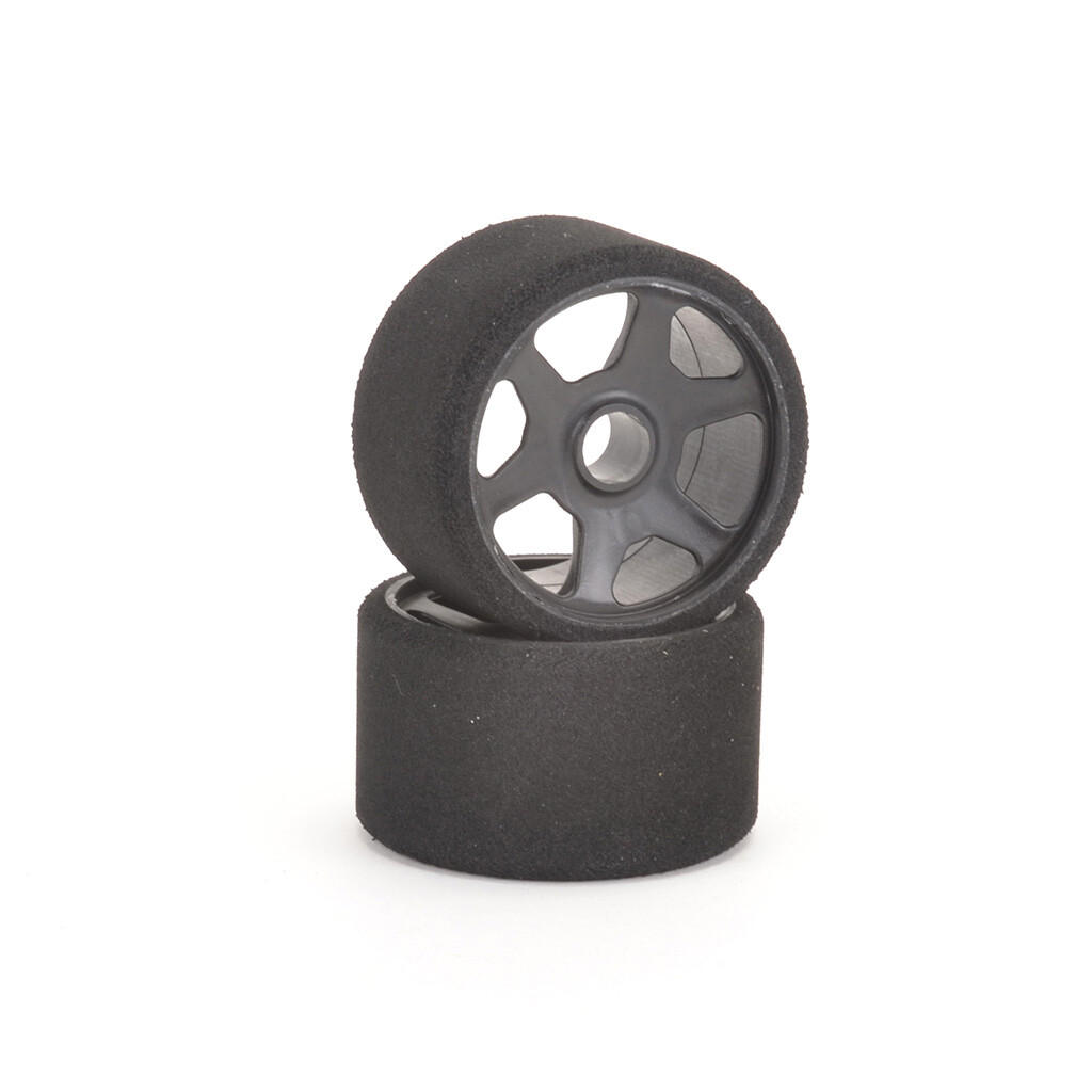 Contact RC JT2-30FK 1/12 GT12 Front Tire K Foam 30Shore - 44mm Black Wheels (2)