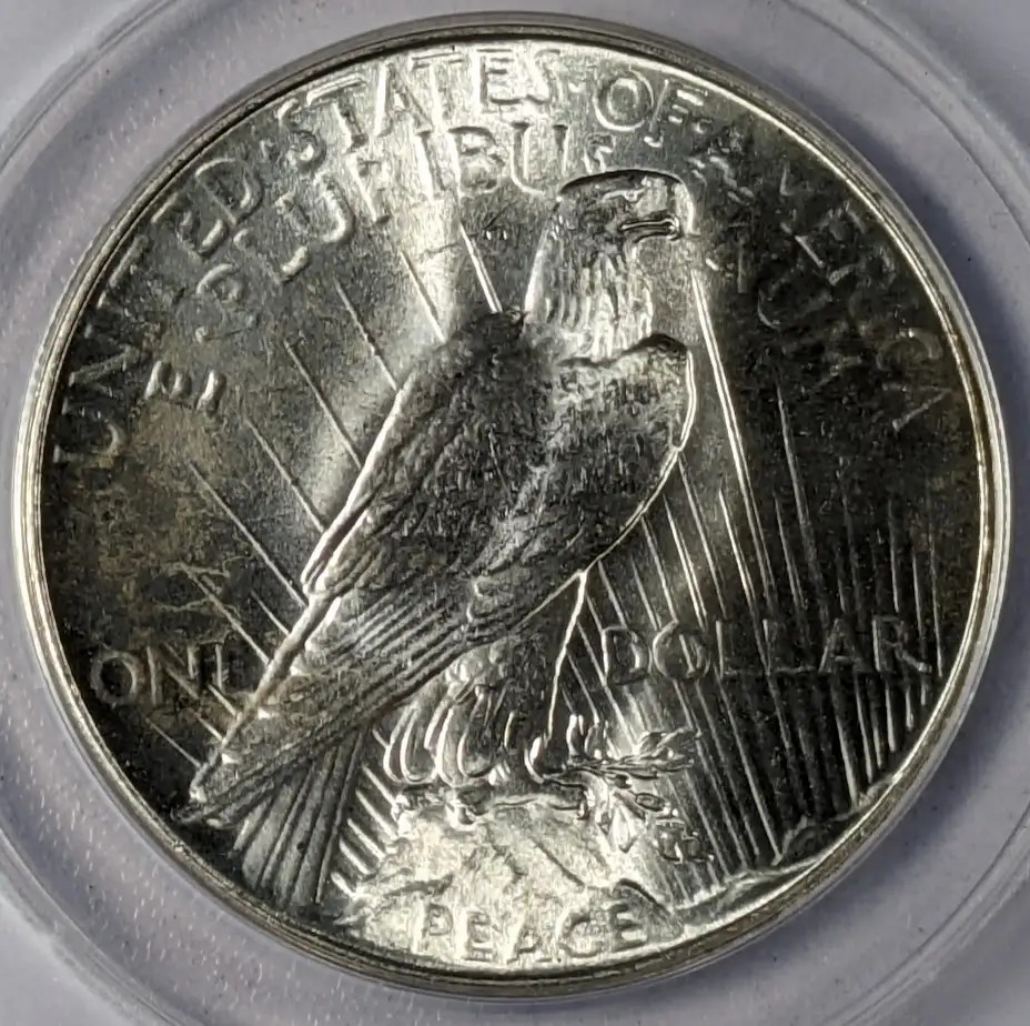 1934 P Peace Silver Dollar ANACS MS-63