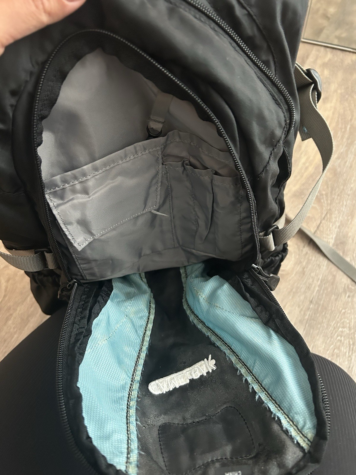 CamelBak Hydration Backpack Black Blue Gray Hiking Padded Straps Adjustable