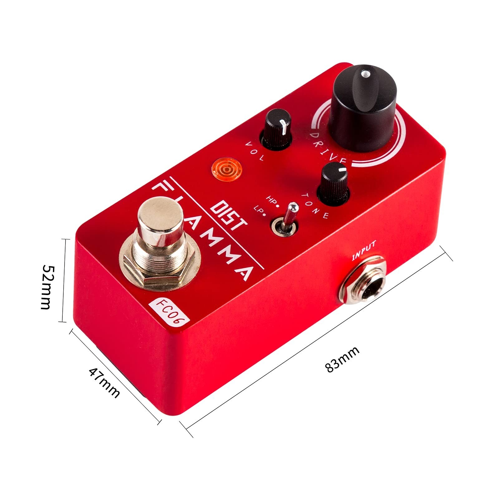 Mini Analog Distortion Guitar Pedal - Boost & Drive Modes, True Bypass Effects