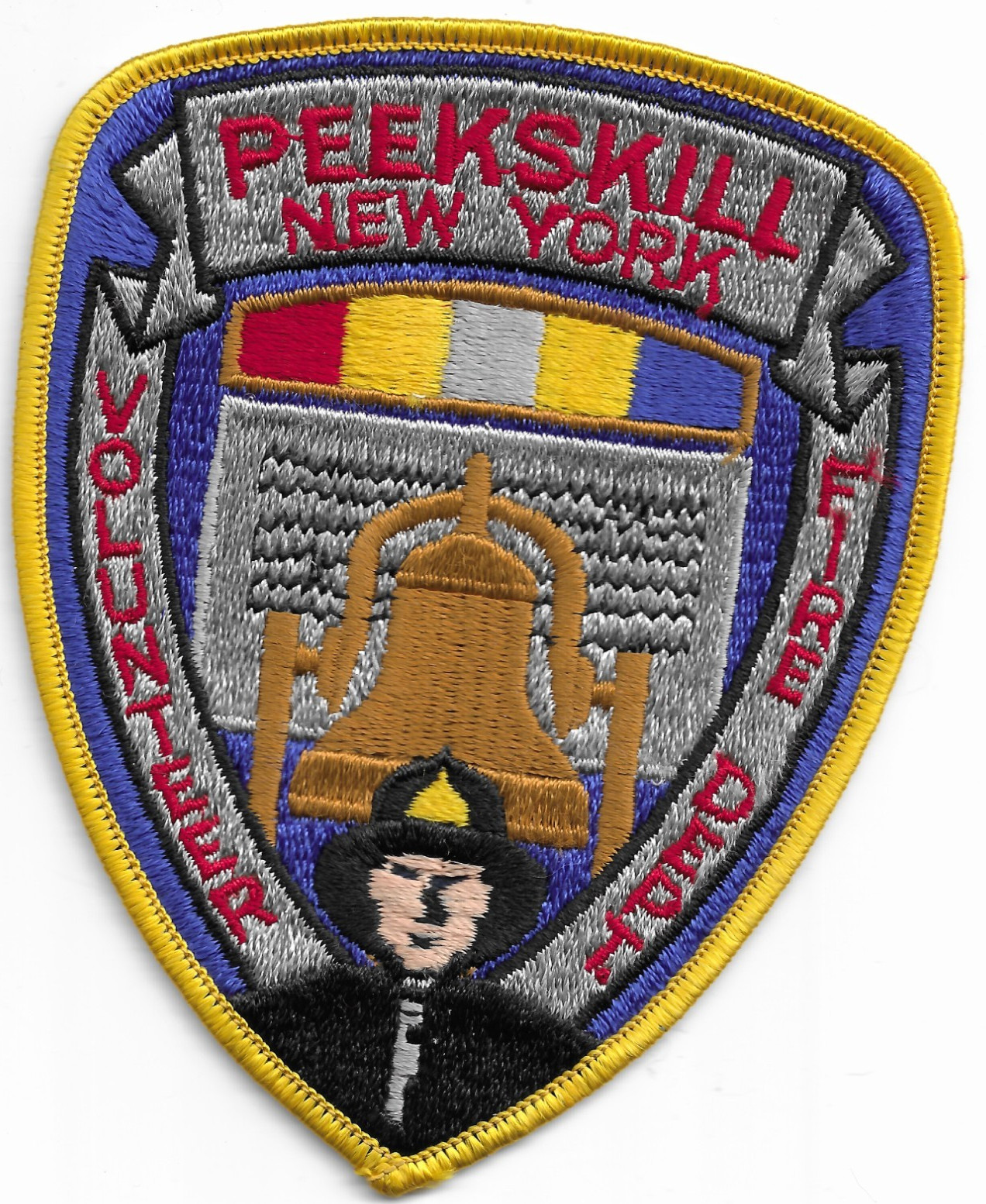 Vintage - Peekskill Vol. Fire Dept., New York (4" x 5" size) fire patch