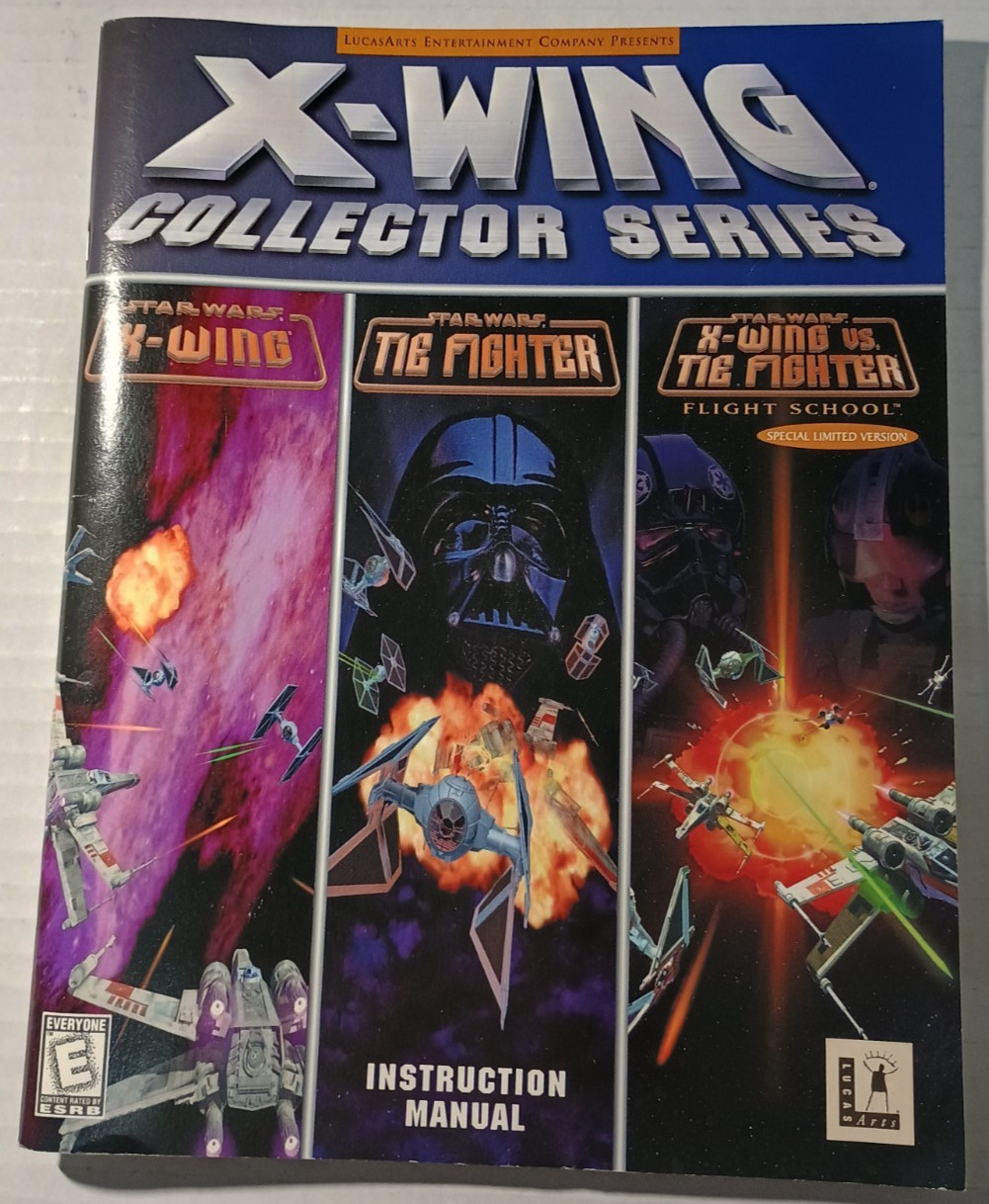 X-Wing Collector Series Instruction Manual and Keyboard Reference Guide See Pics