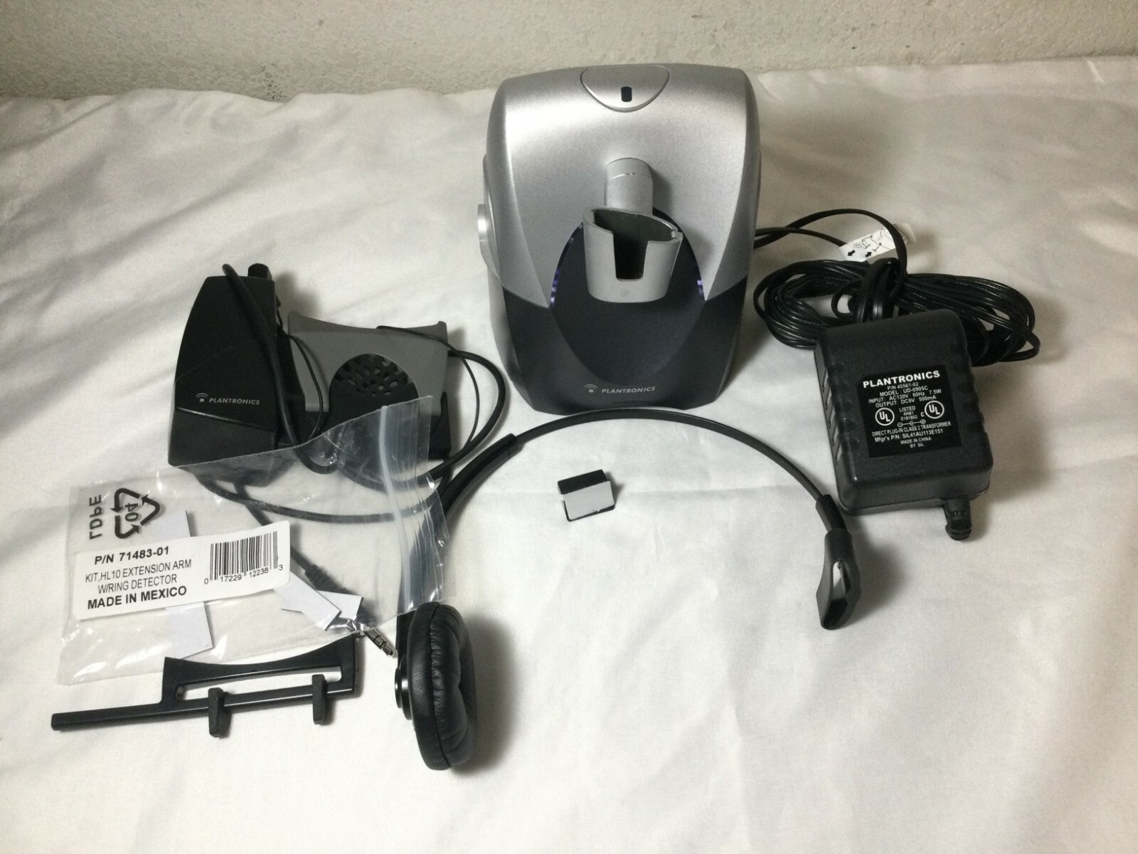 Plantronics CS70VT Headset Base, Lifer + Accessories (NO HEADSET) - SHIPS FREE!