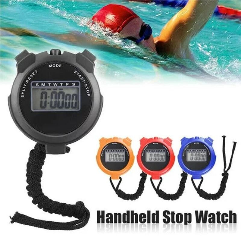 Digital Handheld Sports Stop watch Timer Alarm Counter Running Fitness Training