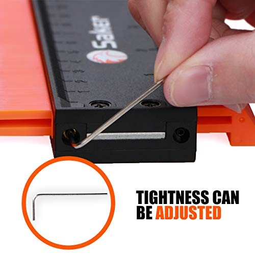 Contour Gauge Profile Tool- Adjustable Lock-Precisely Copy Irregular Shape