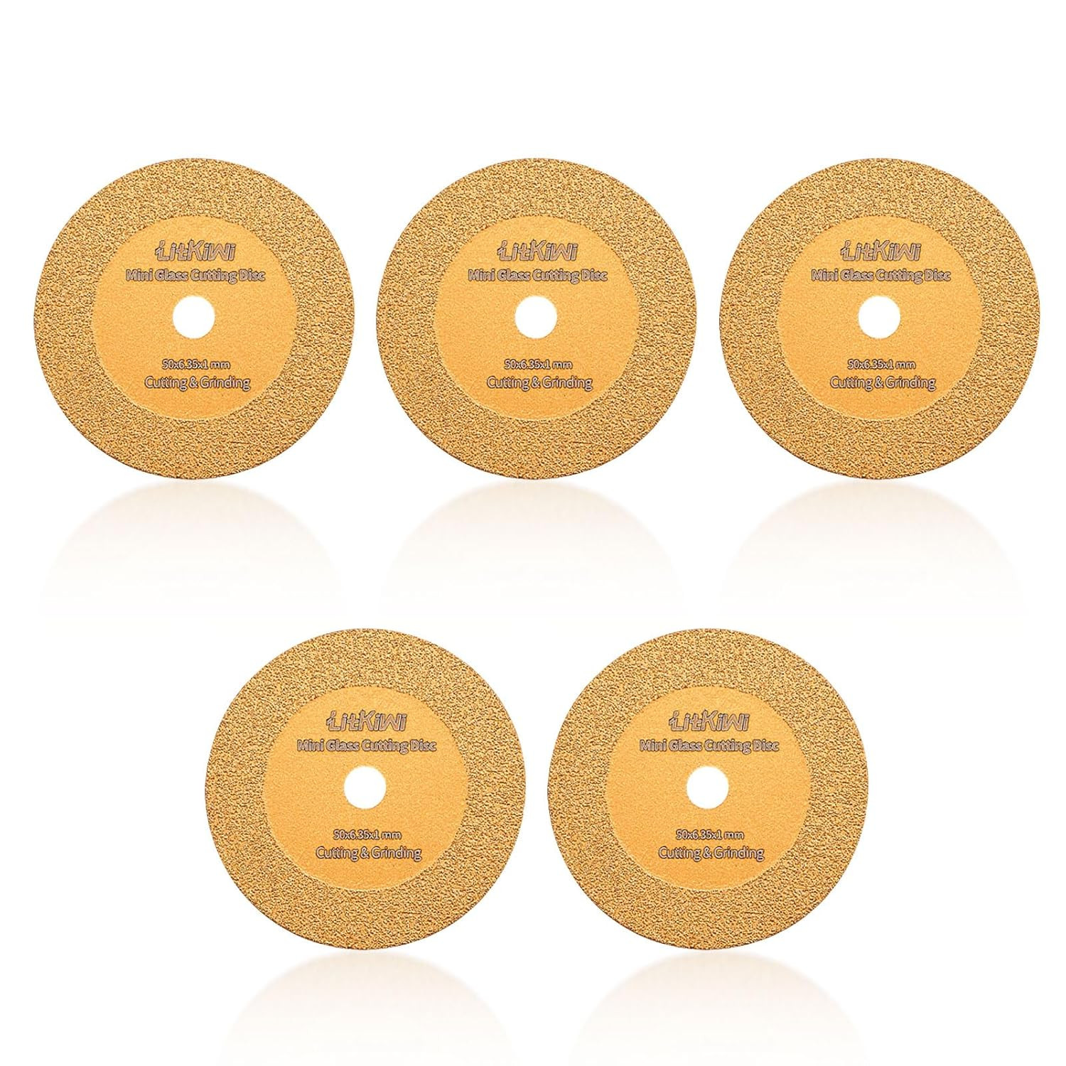 5PCS Mini Glasses Cutting Disc,1Mm Ultra-Thin Diamond Cutting Blade Wheel for Cu