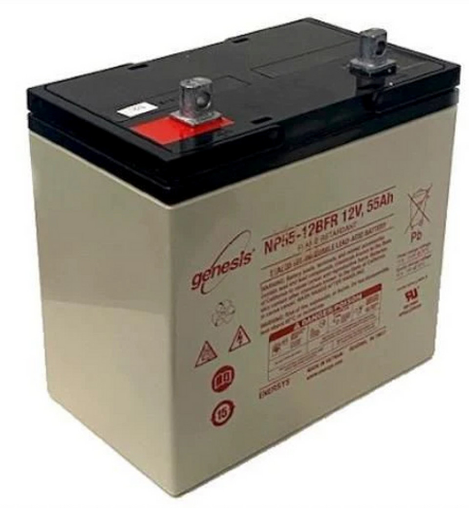 EnerSys Genesis NP55-12BFR 12V 55Ah NB Flame Retardant SLA Rechargeable Battery