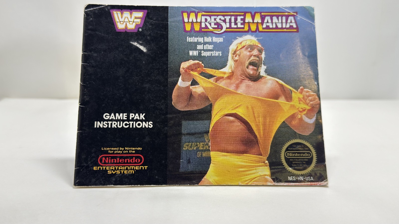 Wrestle Mania: NES- Manual Only- Good Condition