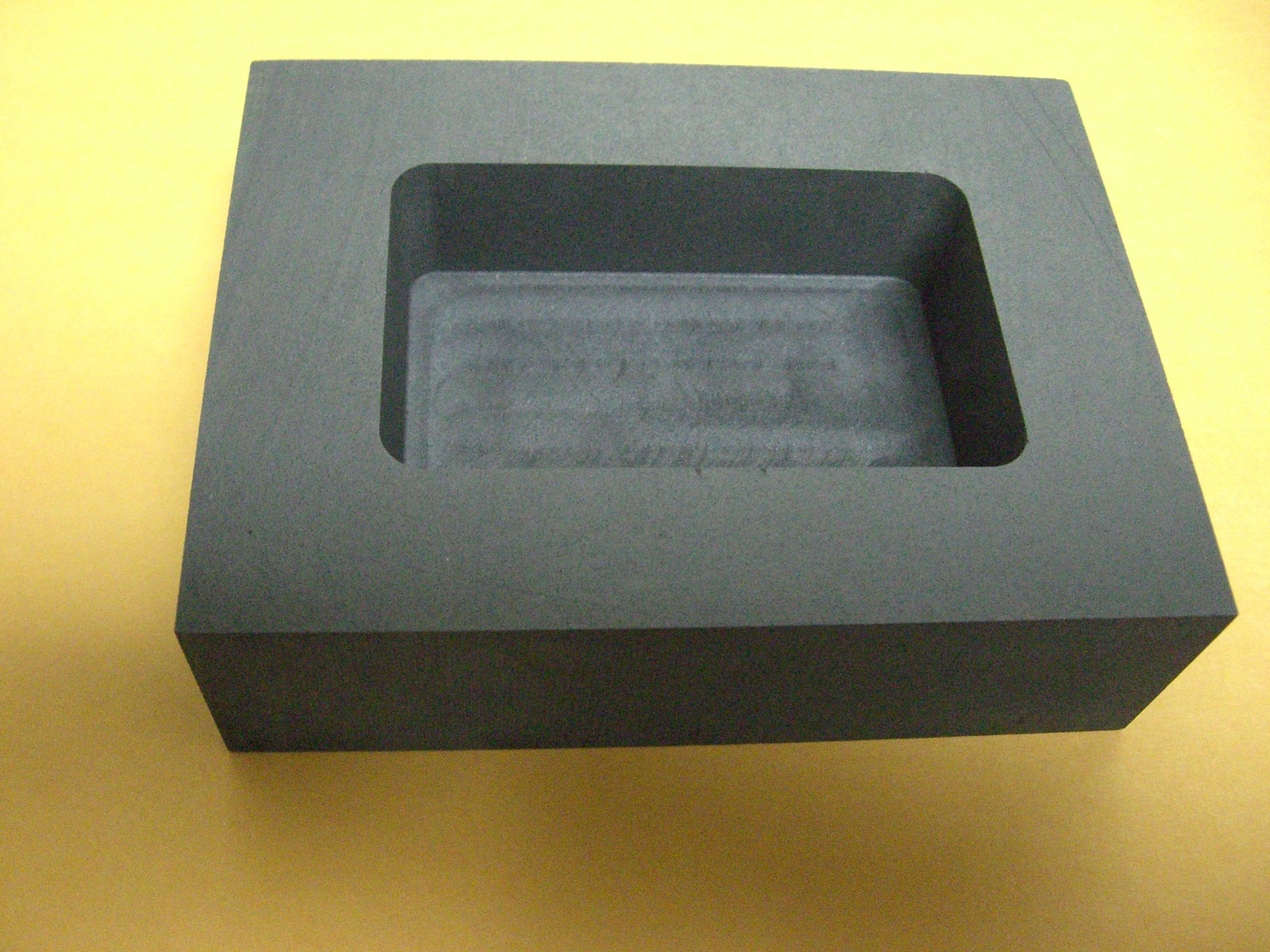GRAPHITE INGOT MOLD 1 Kg GOLD 1/2 Kg SILVER POUR LOAF BAR SCRAP MACHINED GRAPHIT