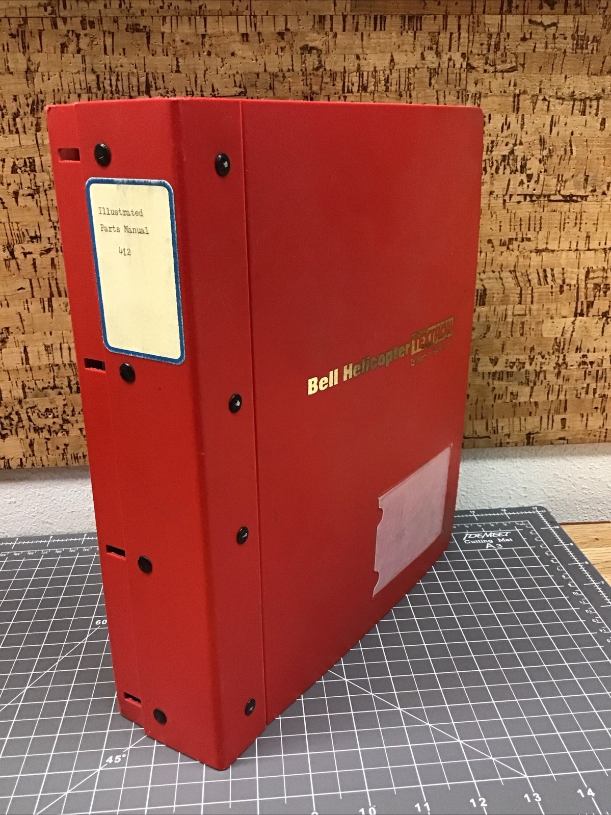 Bell Helicopter Textron Bell Model 412 Illustrated Parts Catalog EUC QU-1