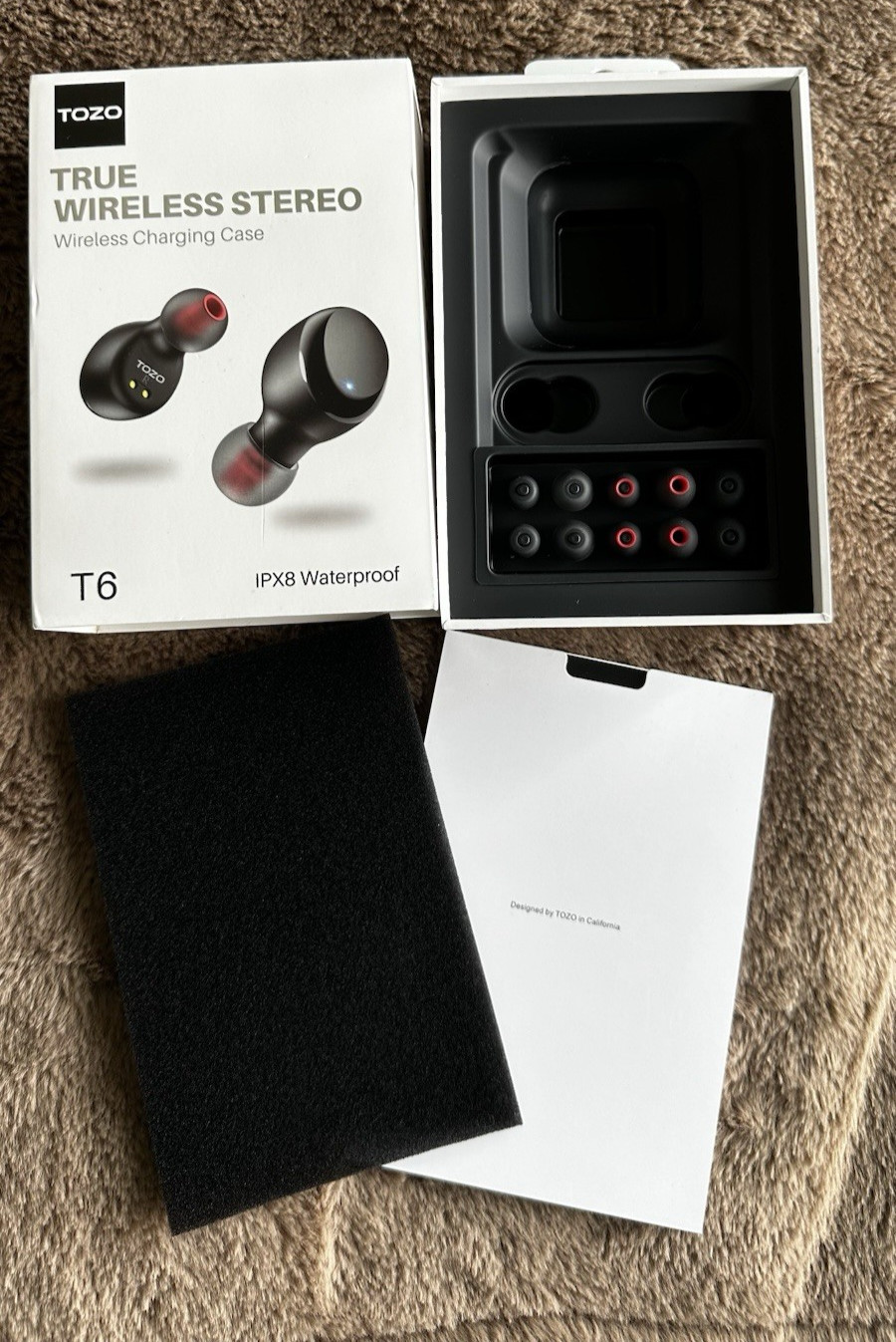 10 Silicone Earbud Ear Tips FOR TOZO T6