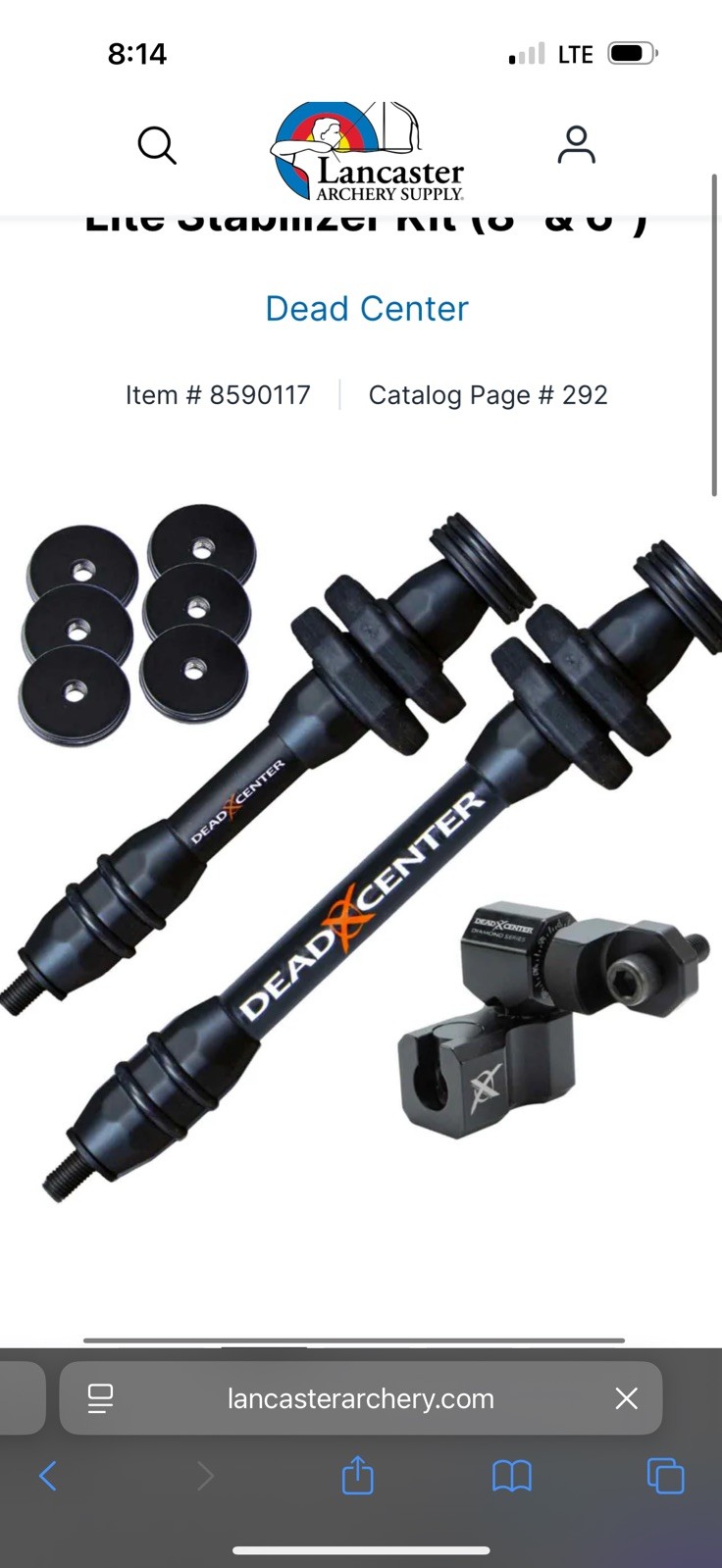 Hunter Verge Stabilizer Kit Dead Center, Dead Level
