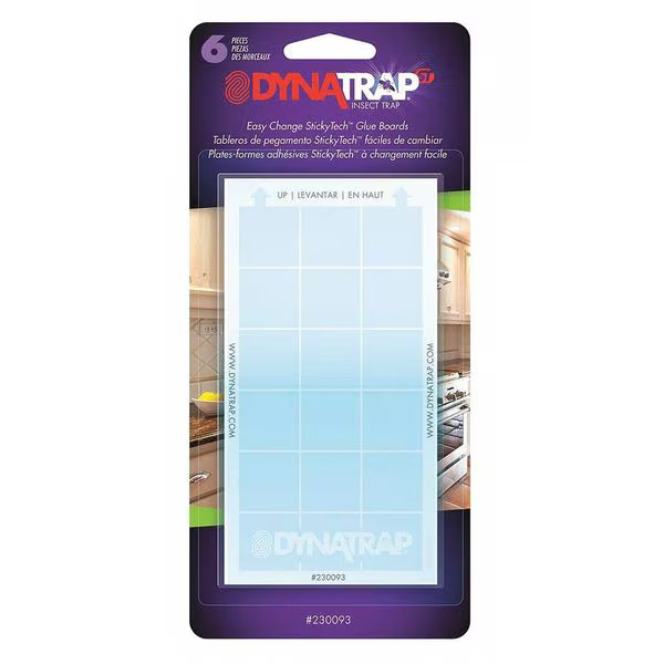 Dynatrap Replacement Glue Cards, 3in L x 1/64 in W, 6 Sheets 230093 Dynatrap