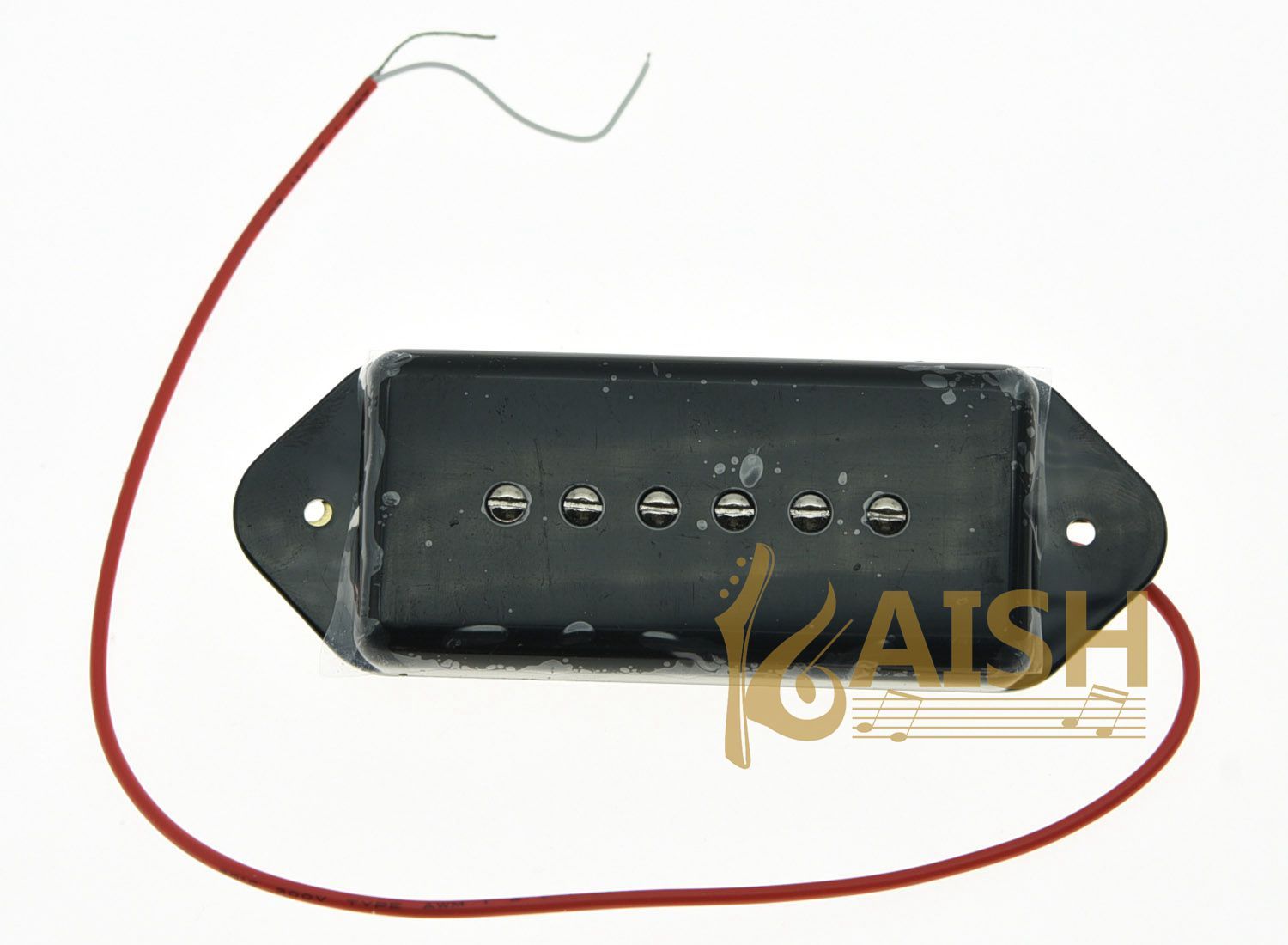 Black P90 High Power Sound Dogear Type NECK Pickup Soapbar Guitar Pickups