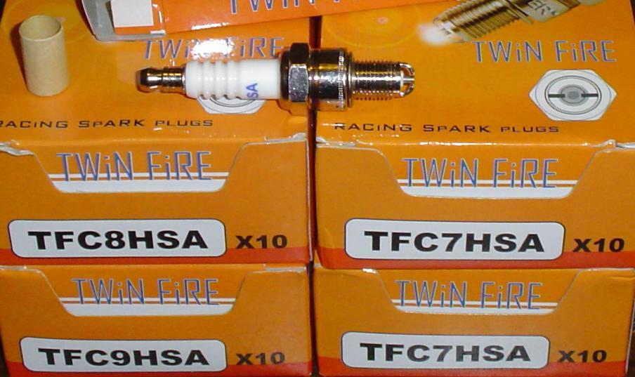 1EA SPECIAL  "TWIN FIRE" 2 ELECTRODE RACING SPARK PLUG REF C7HSA C8HSA (TFC8HSA)
