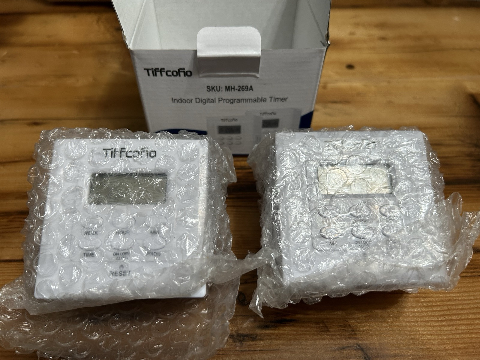 NEW Tiffcofio Indoor Digital Programmable Timer MH-269A 2-Pack