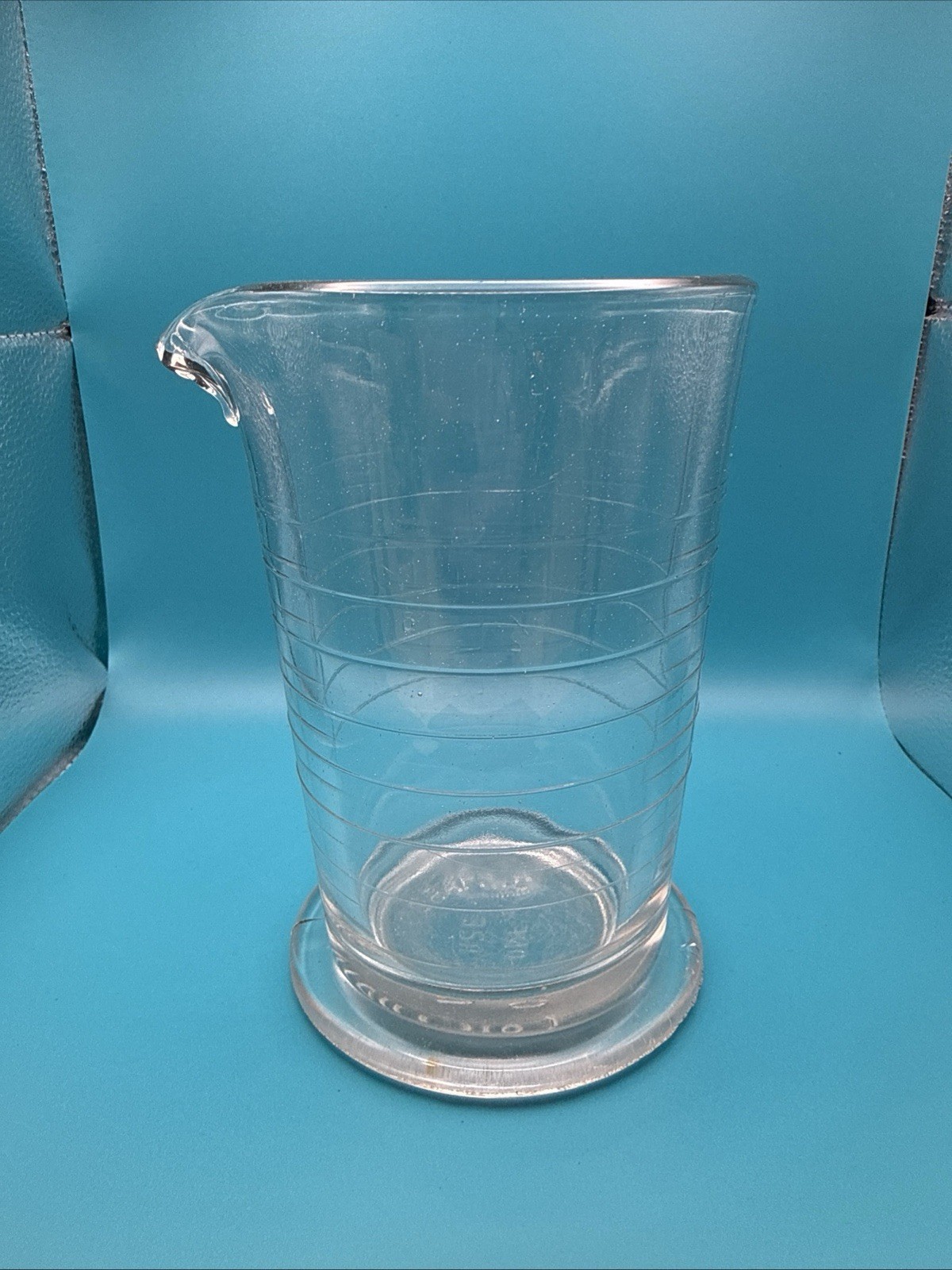 Vintage Kodak Photographic Glass Tumbler Measuring Beaker 16 Oz (20 Oz Total)