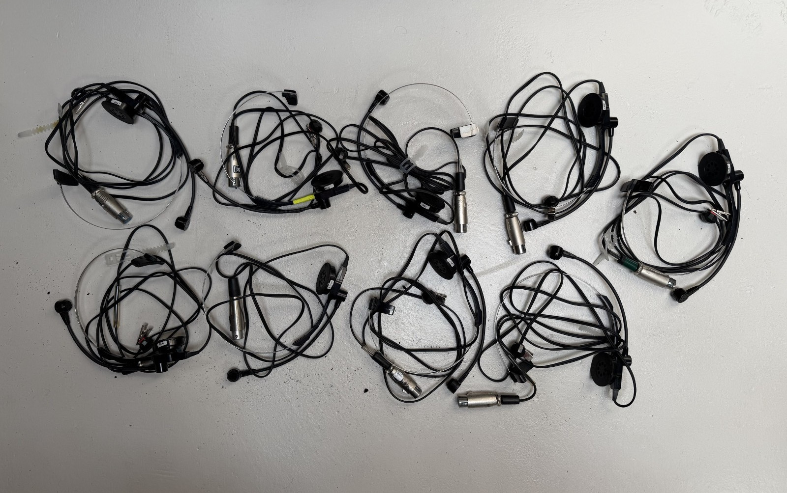 Clear-com Single Ear Intercom Headset (lot of 9)