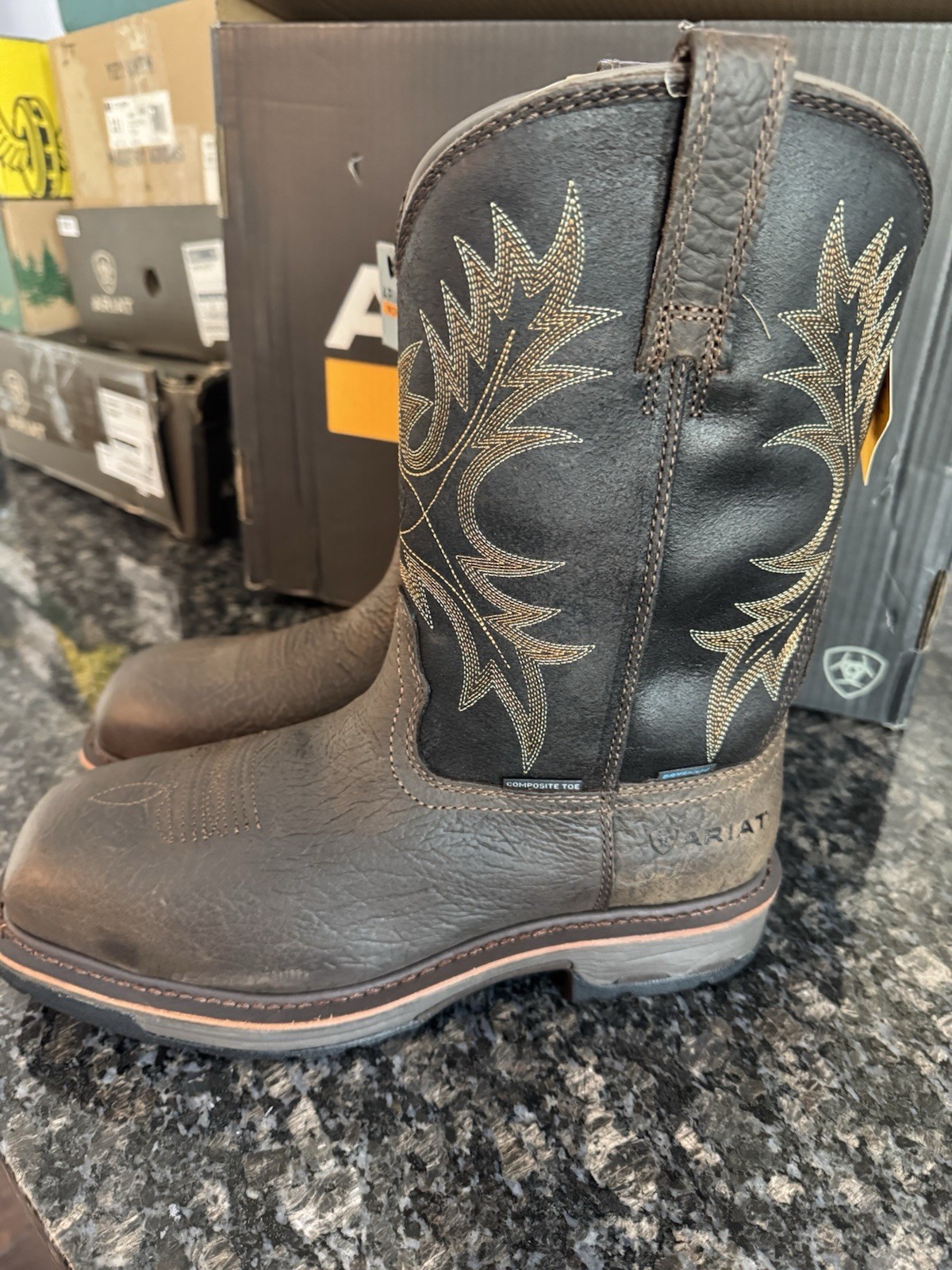 Ariat Workhog H2O Waterproof Composite Square Toe Work Boot 10017420