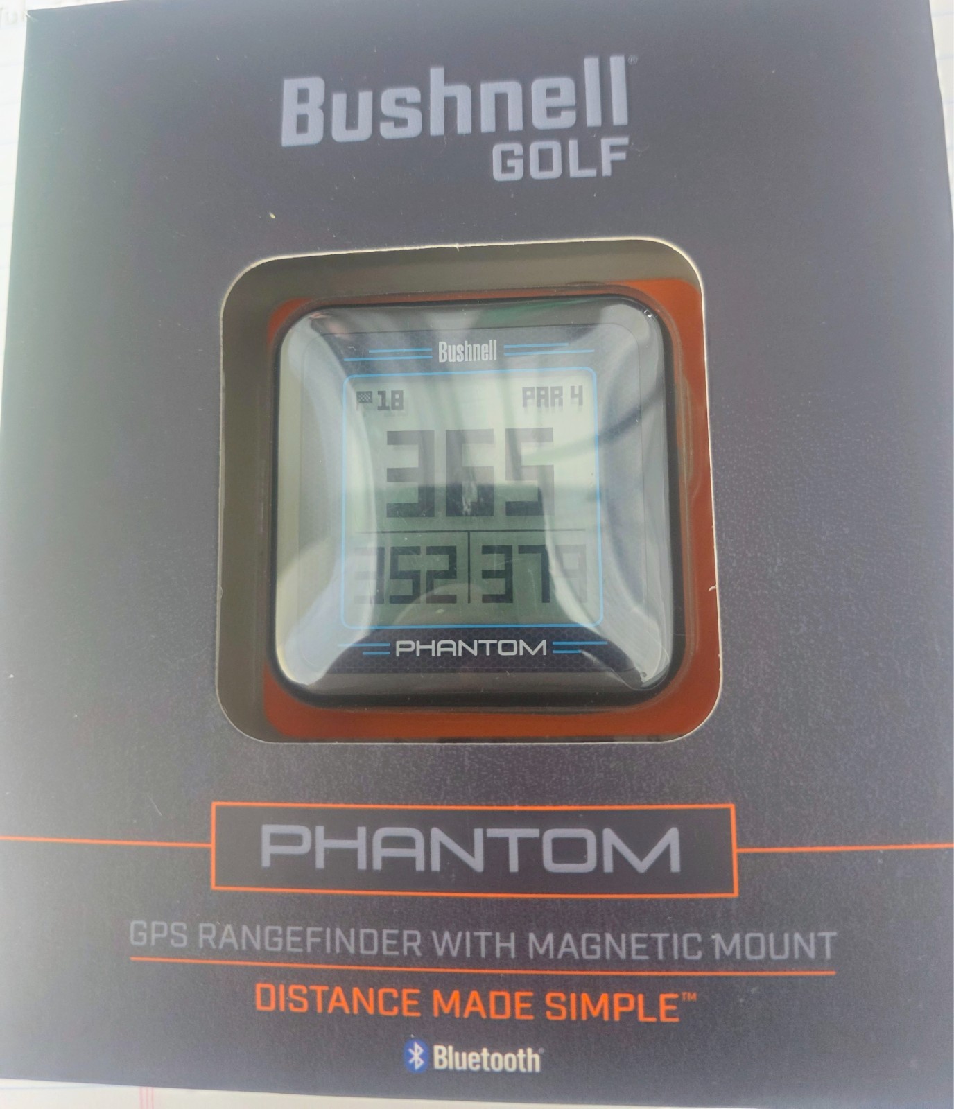 Bushnell Phantom Golf GPS orange compact magnetic mountable golf GPS