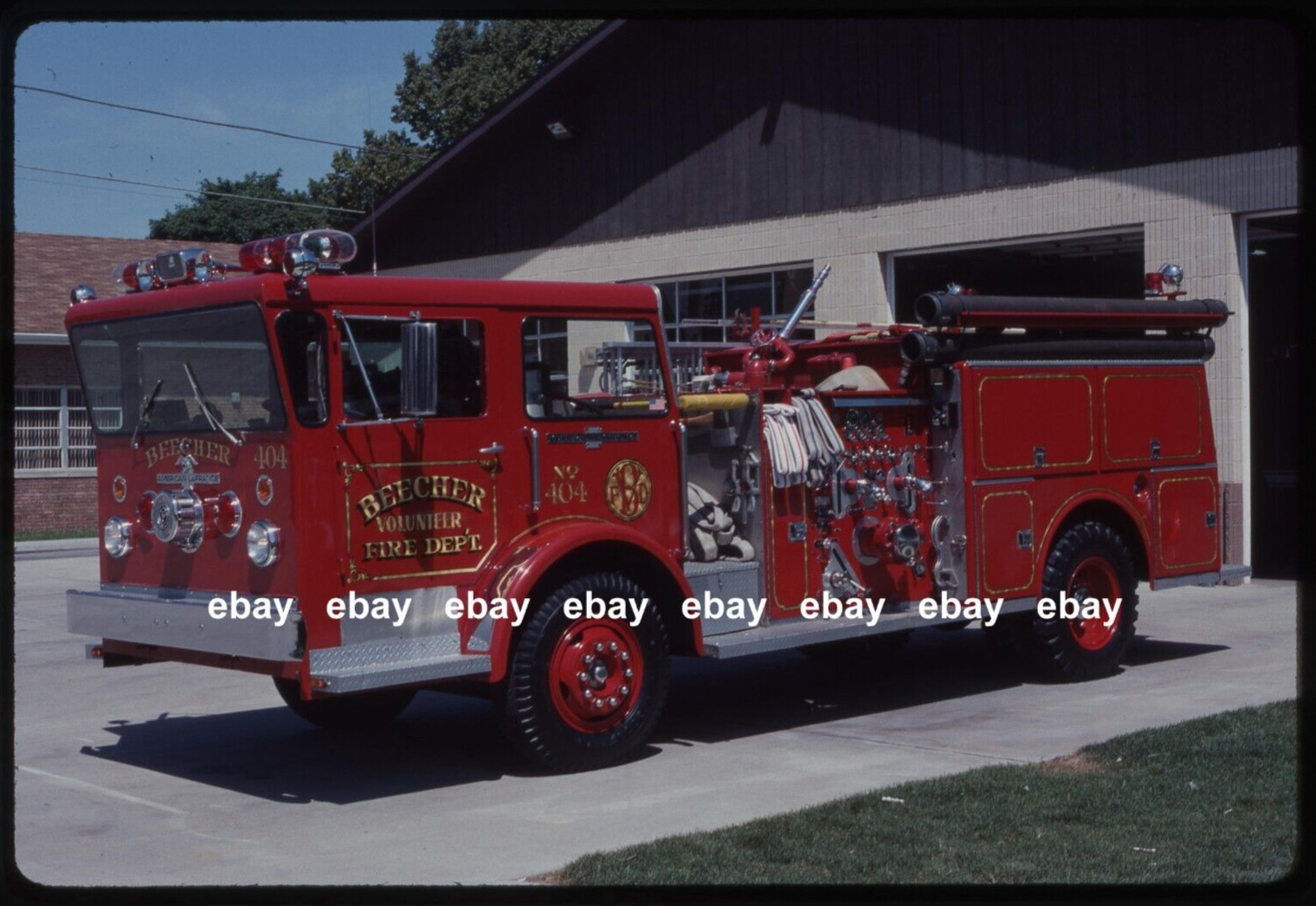 Beecher IL 1971 American La France Pioneer pumper Fire Apparatus Slide