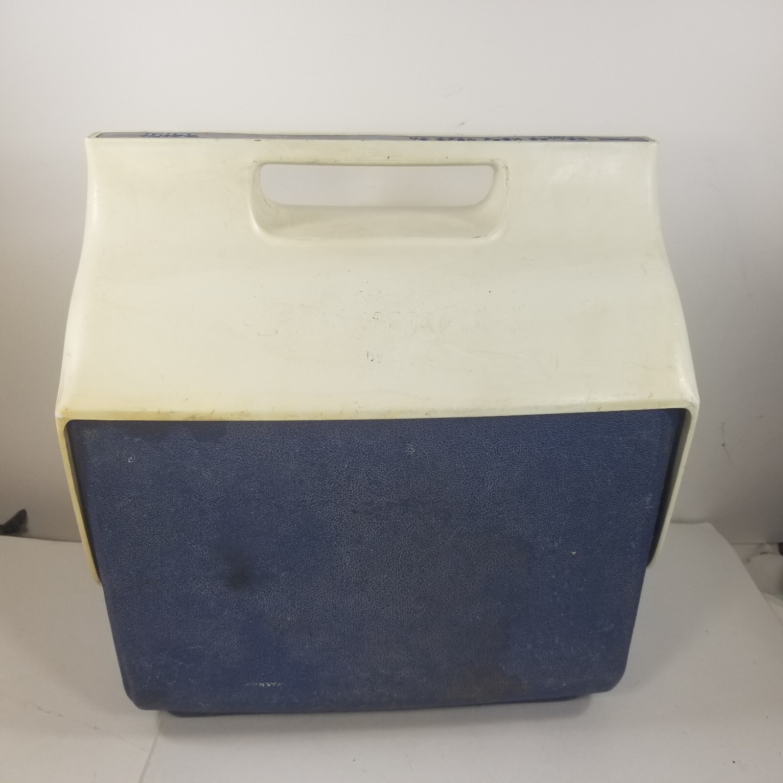 Vintage Little Playmate by Igloo Lunchmate Cooler Blue White Made in USA