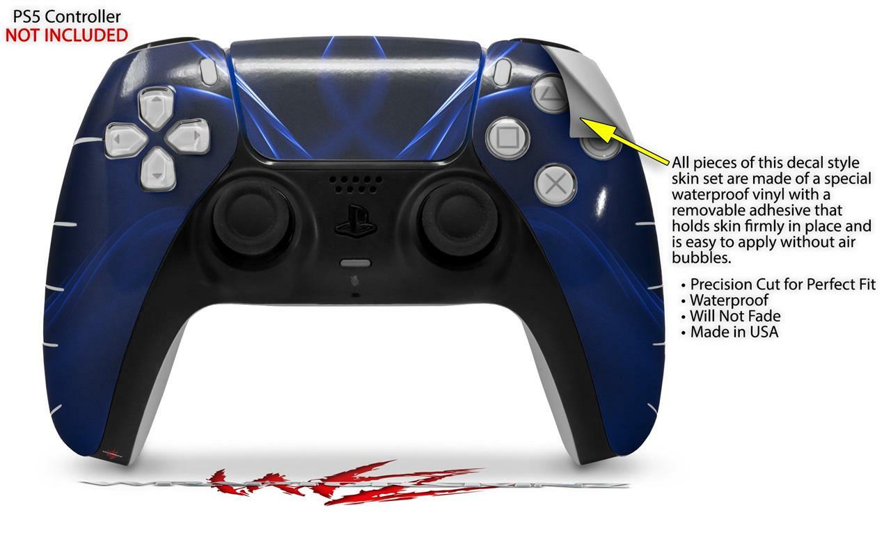 Skin Sony PS5 Controller Abstract 01 Blue