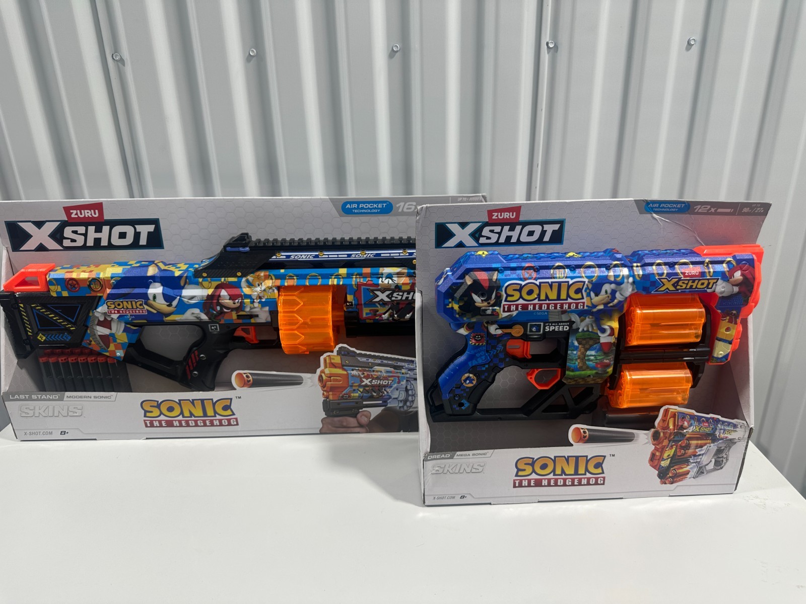 X-Shot Sonic the Hedgehog Last Stand Dart Blaster AND Dread Dart Blaster Skins