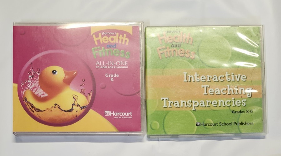 HEALTH & FITNESS  All in One Planner + Transparencies Kindergarten CD-ROM's New