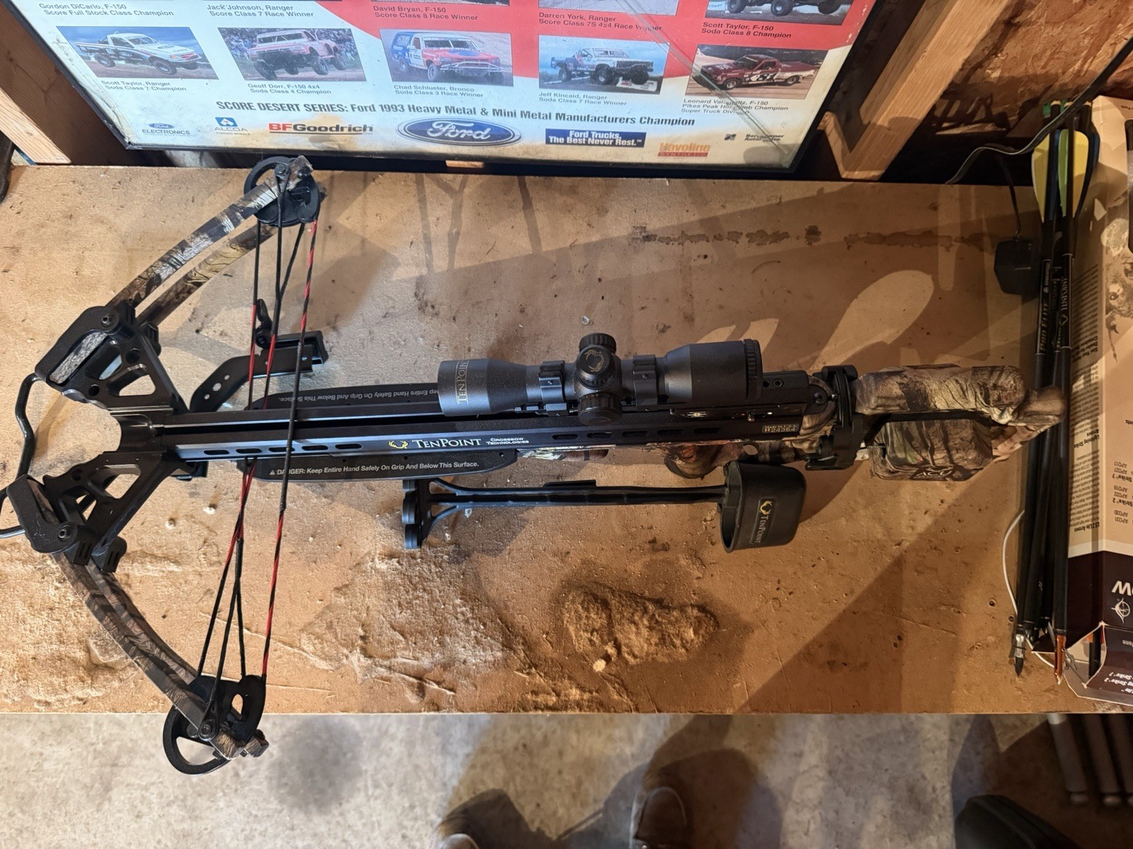 TenPoint Stealth SS Crossbow w/ Scope, 165 lb Draw, 335 fps Camo/Black HCA-12544