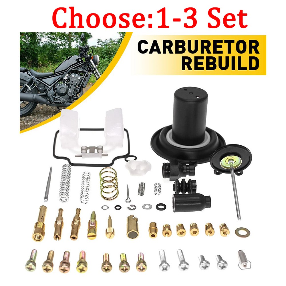 Carburetor Carb Rebuild  Fits Honda 1985-16 Version Rebel 250/CMX 250/CA250 1-3X