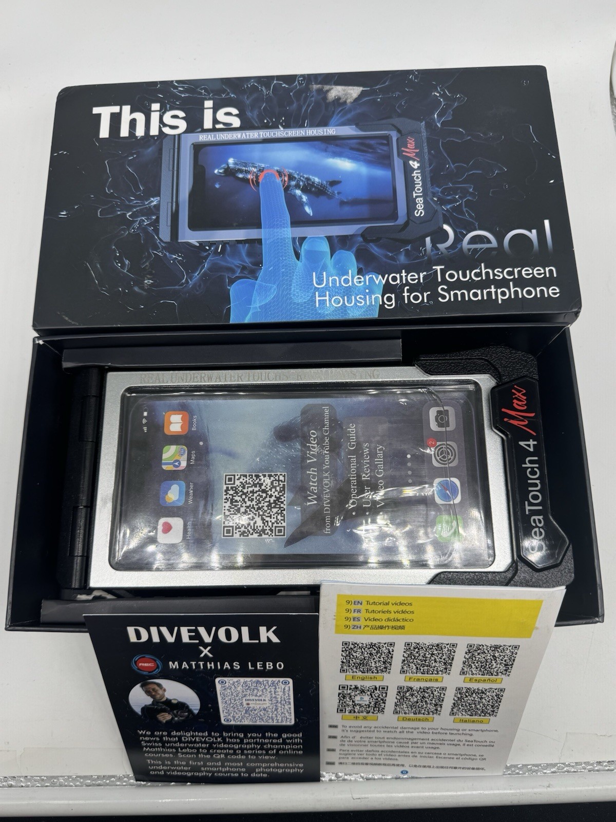 DIVEVOLK SeaTouch 4 Max Underwater Smartphone Housing – iPhone 13/14/15/16 Max