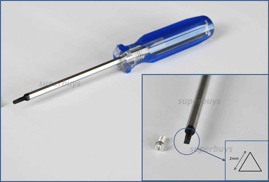 Triangle Key 2mm Tip Screwdriver End Tip Repair Triangular Head Tool Screw Tri