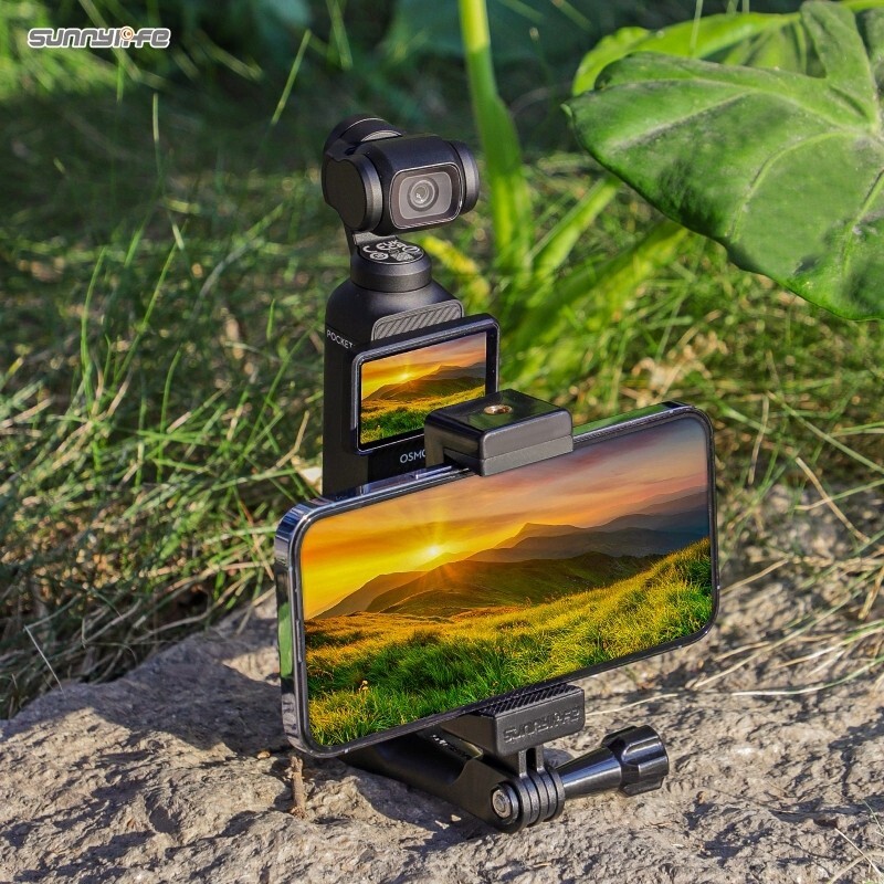 Front Cell Phone Holder Adapter Clamp For DJI Osmo Pocket 3 Camera Accessories