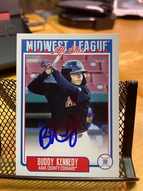 Buddy Kennedy Signed Autographed 2019 MWL All-Star Set Card Cougars Diamondbacks