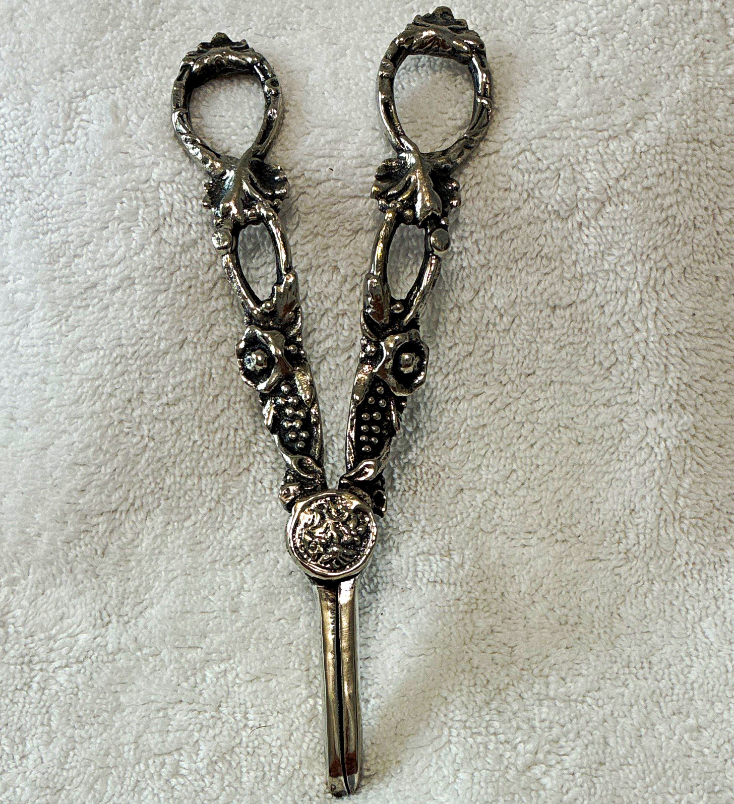 Vintage Silver plated Grape Vine Shears