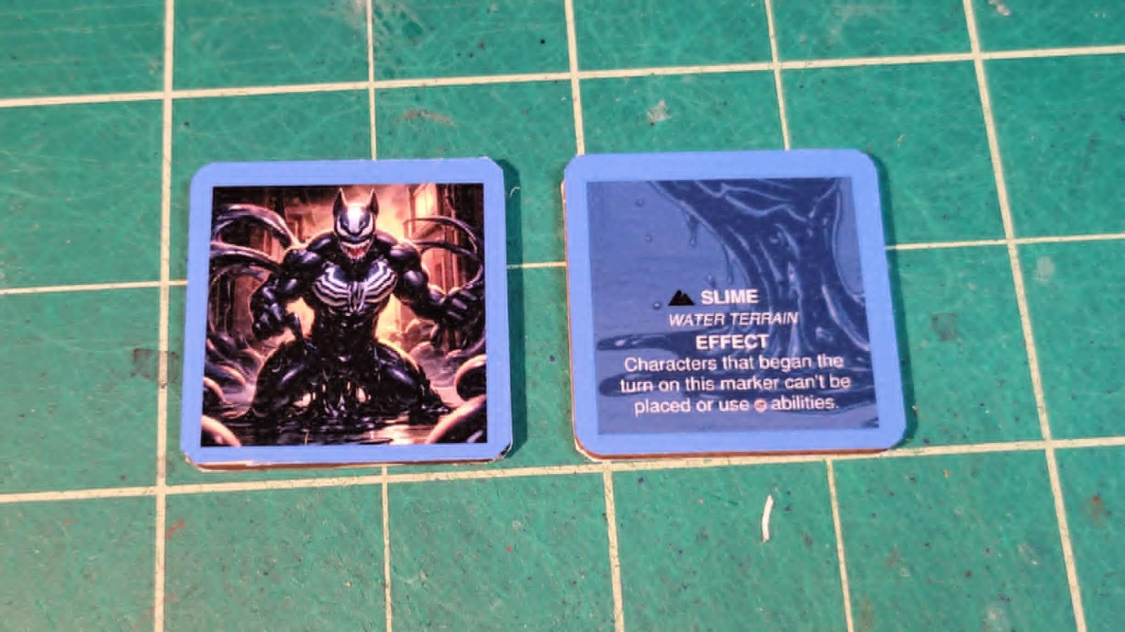 Heroclix Marvel Venom Verse Custom Slime Water Terrain Marker Tokens 4x