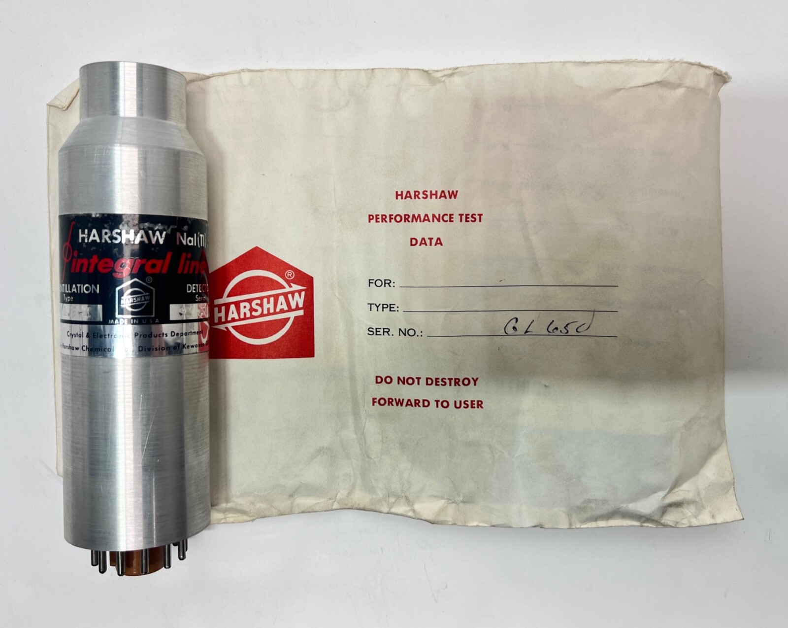 HARSHAW NAL(TI) INTEGRAL SCINTILLATION DETECTOR G1650