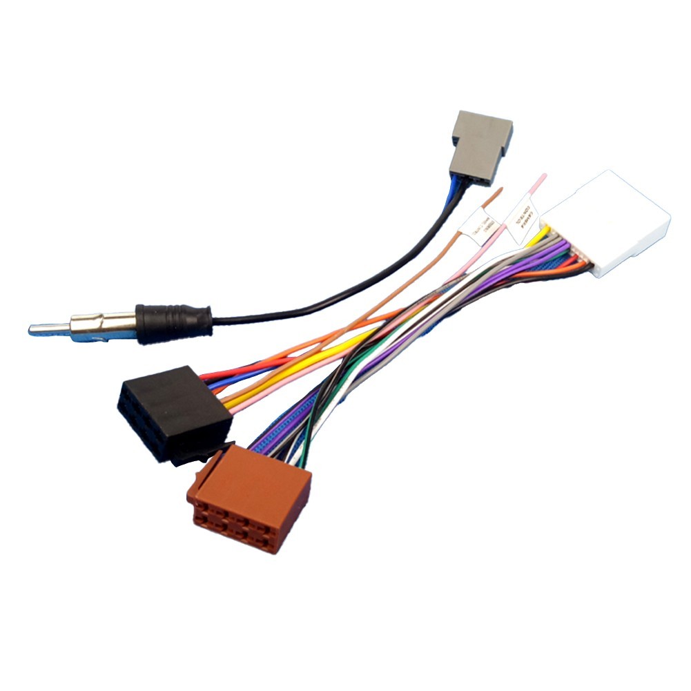 For Nissan Compatible ISO Adapter Cable with Antenna for Quick Install
